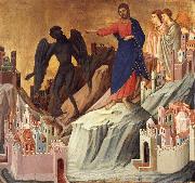 Duccio di Buoninsegna, The temptation of christ on themountain